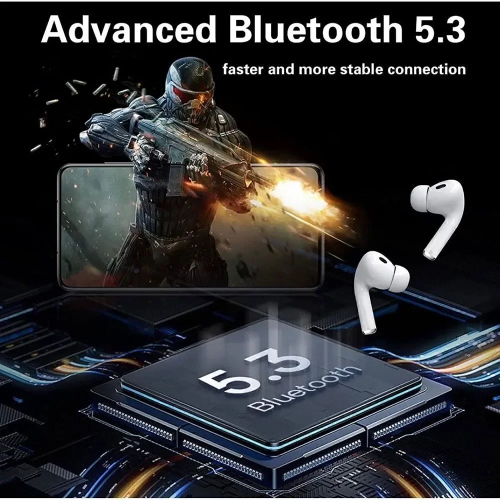 AirPod Style True Wireless Earbuds Bluetooth 5.3 for iPhone and Android